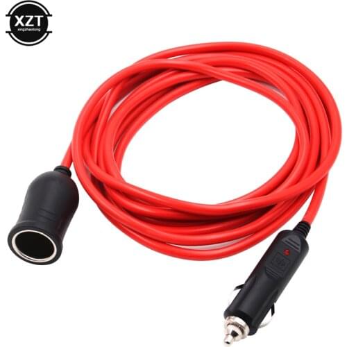 3.5M 12V/24V Car Cigarette Lighter Adapter Plug Extension Cable with Socket 10 Fuse Socket Extension Cable Copper Wire