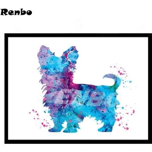 Yorkshire Terrier Diamond Embroidery 5d Diamond Painting Dog Cross-Stitch kits ull square Wall Stickers Home Living Room Decor