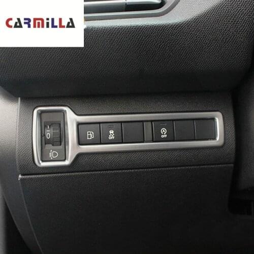 Car Fog Lamp Lights Switch Button Knob Frame Trim Tank Cover Button Sticker for Peugeot 308 308S 408 2015 - 2019 Accessories
