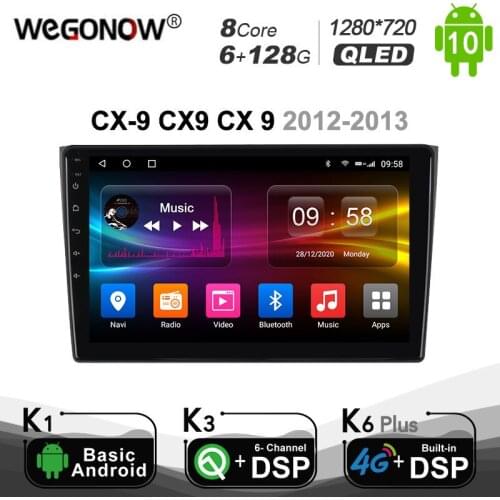 Carplay PX6 6G+128G 1280*720 Ownice Android 10.0 Car Radio 2din for Mazda CX-9 CX9 CX 9 2012 - 2013 Head Unit HDMI 4G LTE Radio