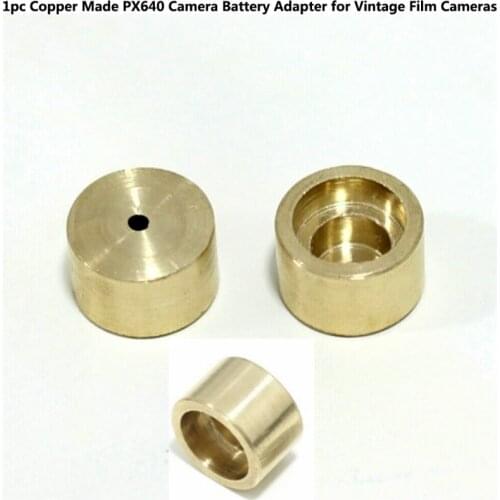 GHH BAAQII 1Pc PX640 HM-N Camera Battery Adapter for Vintage Film Cameras zine-air cell Copper Made CE1091