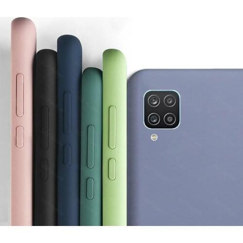 For Samsung A12 Case Liquid Rubber Silicone Armor Cases For Samsung Galaxy A 12 A12 SamsungA12 Phone Cover Coque