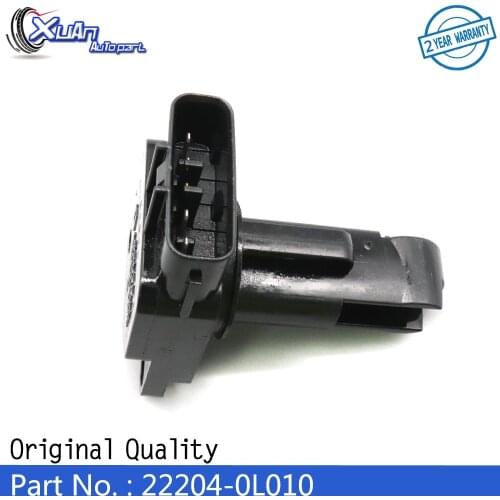 XUAN MAF MASS AIR FLOW METER SENSOR 22204-0L010 for Toyota Yaris Corolla Hilux Hiace RAV4 Land Cruiser Avensis Auris LEXUS IS250