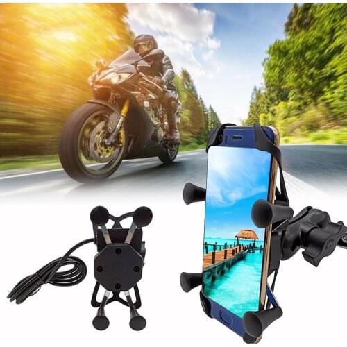 Mobile Holder Universal Motorcycle Phone Holder Handlebar Stand Bracket For Honda XADV 750 CBR250R VFR 1200 ST 1300 VTX1300