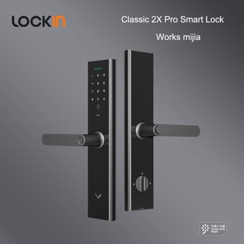 Fingerprint Smart Door Lock Password NFC Key APP Unlock Bulit-in Doorbell Opening Detect Work With Mijia/mi home Smart Linkage