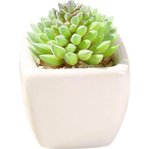 Artificial Flower Decorative Nice-looking Realistic Artificial Succulent Plant Simulation Potted Landscape Decor for Home