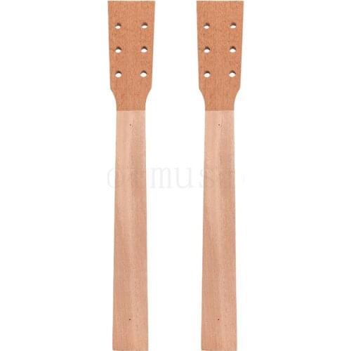 Acoustic Guitar Neck for Guitar Parts Replacement Luthier Repair Diy Unfinished Mahogany Head Veneer Pack of 2