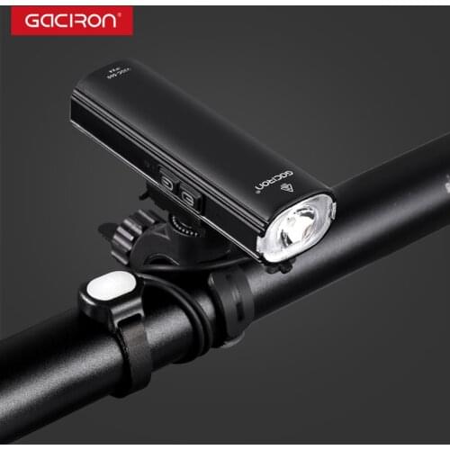 Gaciron Helmet Mounting Bicycle Light Set 600 lumen 2 in 1 USB Rechargeable Waterproof LED Front and Rear Bike Lights 2500 mAh