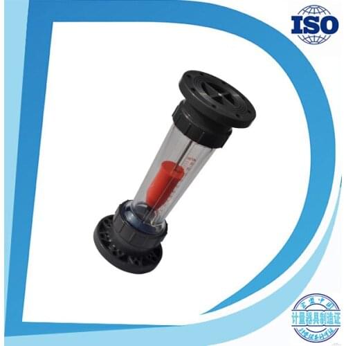 LZB100S plastic flowmeter, short tube with guiderod, DN100 flange connection