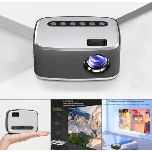 T20 Mini Projector Home LED Portable Video Player Cinema Miniature Small Projector 1080P HD Projection