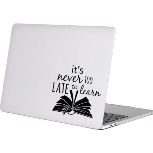 Learning Inspired Quote Laptop Sticker for Macbook Decal Pro 16" Air Retina 11 12 13 15 inch Mac Book Skin 14" Notebook Stickers