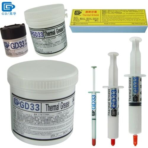 Net Weight 1/15/25/30/90/150/1000 Grams GD33 Thermal Grease Paste Plaster CPU Heat Sink Compound SY1/15/30 ST90 CN25/150/1000