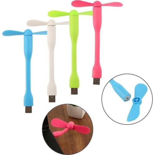 4 Colors Portable Mini Flexible Bendable USB Fan And USB Gadgets Hand Fan Night For Power Bank PC For Laptop Support Wholesale