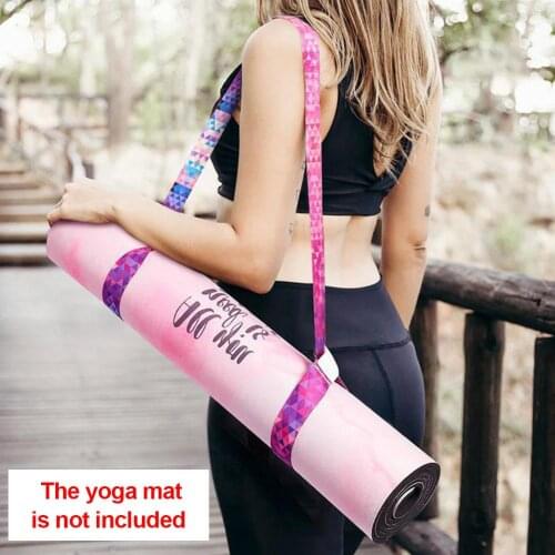 Yoga Mat Strap Belt Adjustable Sports Sling Shoulder Carry Strap Belt Exercise Stretch Fitness Elastic Yoga Belt