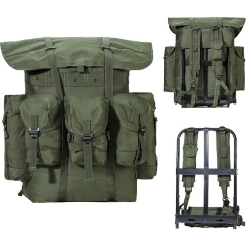 Akmax Military Tactical Backpacks Surplus 50L Alice Pack Army Combat Field Rucksack Men Backpack with Frame Hiking Camping Bag