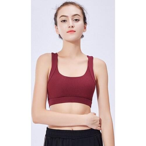 Sanderala Famale Running Top Gym Shockproof Push Up Yoga Bra Women Fitness Bandage Brassiere Underwear Tank Sportswear