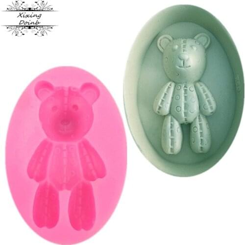 Bear silicone mold,cake molds,cake decorating tools chocolate mould,soap candle molds clay moldes