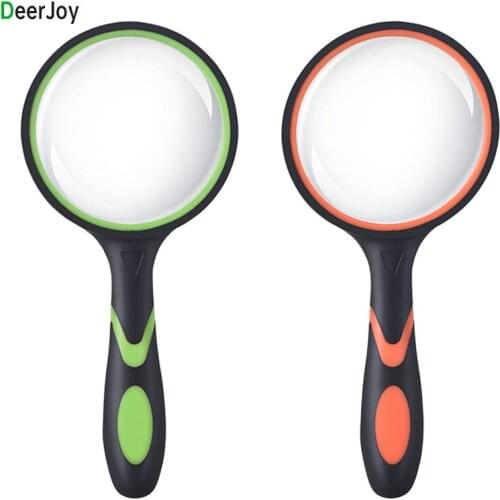 Magnifying Glasses 5X Handheld Reading Magnifying Glass for Seniors and Kids 75mm Shatterproof Magnifier for Science Reading