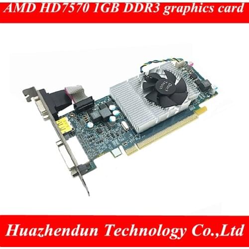 Original AMD HD6570 1GB DDR3 small chassis graphics card full-height bezel half-height baffle Better than GT440 630 1pcs