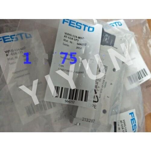 VUVG-L18-T32C-MT-G14-1P3 564212 VUVG-L10-P53E-ZT-MT-1P3 566485 VUVG-B10-M52-MZT-F-1T1L 573417 FESTO Solenoid valve