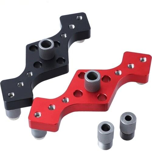 ZK30 Vertical Pocket Hole Jig 6/8/10mm Woodworking Self Centering Drill Guide Kit Wood Drilling Locator Hole Puncher Hand Tools