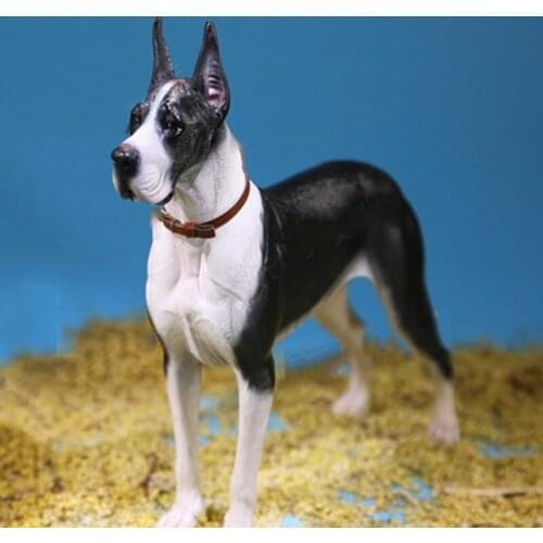 1/6 scale about 27cm simulation animal standing cartoon pet dog model cute pet dog suitable for scene decoration