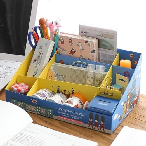 1pcs 2316 meet you DIY pen creative fashion multi-functional small clean storage box student desk finishing