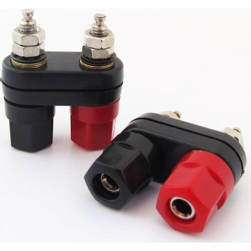 10pcs Nickel Plated 2-way Dual Binding Post Audio Amplifier Terminal Banana Jack Item No.: 23-0067A