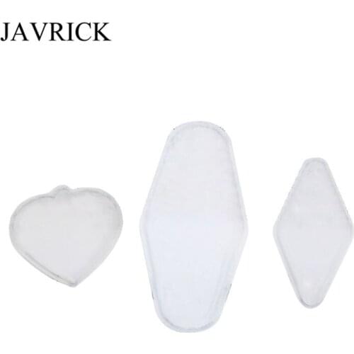 3Pc Handmade Heart Rhombic Cat Dog Tag Pendant Silicone Mold With Hole Resin Casting Mold Jewelry Making Tool Art Crafts
