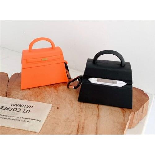 3D Handbag Tote Hobo Bag Silicone earphone Cases For Apple Airpods 1/2 Wireless bluetooth headset Protection case Accessories
