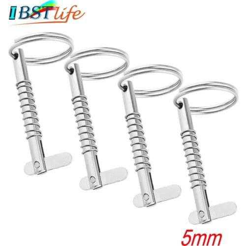 4PCS 5mm BSET MATEL Marine Grade 316 Stainless Steel Quick Release Pin for Boat Bimini Top Deck Hinge Marine hardware Boat