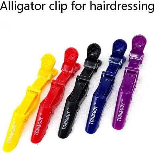 6 Pcs Crocodile Hair Clip Hair Salon Perm Dyeing Styling Positioning Zone Clip Barber Stylist Special Styling Hair Clip