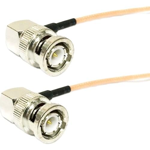 Audio Video BNC Cable Male RA Switch BNC male right angle adapter RG316 15cm/30cm/50cm/100cm wholesale price