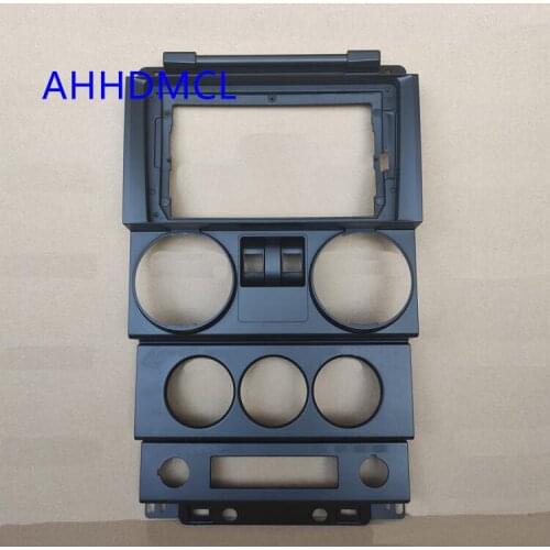 Car Fascia Navigation Fascias Dash Frame Kit For 9" Android Multimedia Player For Wrangler 2008 2009 2010 Two Doors Edition