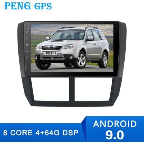 1Din 9"Car Radio GPS Multimedia Player Android 9.0 For Subaru Forester 2008 2009 2010 11 2012 4G+64G 8 Core Navigation Fast boot