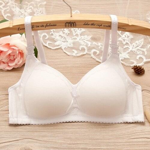 A Cup Teenage Girls Bra Cotton Wire Free Girls Students Training Bras Quality Soft Princess Girls Underwear Kids Clothing Bra