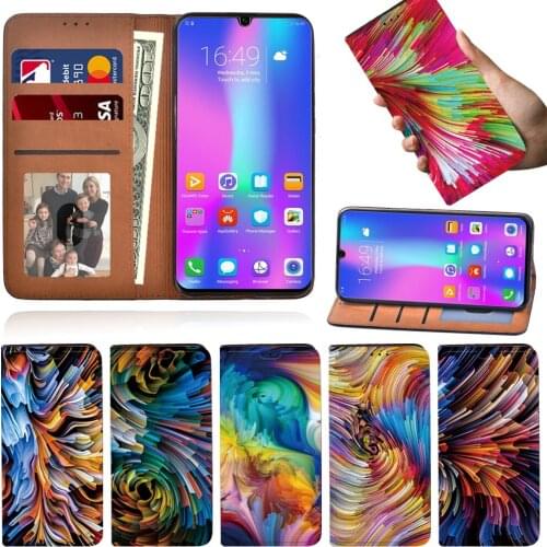 Flip Phone Case for Huawei Honor 8A/ 8A Pro/8S/9X/9X Pro/10 Lite/20 Lite/20 Anti-Drop Bracket Wallet Leather Phone Case