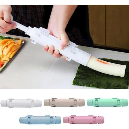 Quick Sushi Maker Roller Rice Mold Bazooka Vegetable Meat Rolling Tool DIY Sushi Making Machine Kitchen Gadgets TS1