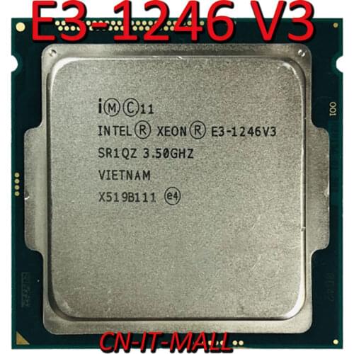 Intel Xeon E3-1246 V3 CPU 3.5GHz 8M 4 Core 8 Threads LGA1150 Processor