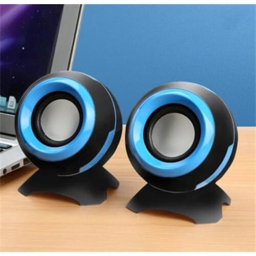 Mini Computer Speaker USB Wired Speakers 3D Stereo Sound Surround Loudspeaker For PC Laptop Notebook Not Bluetooth Loudspeakers