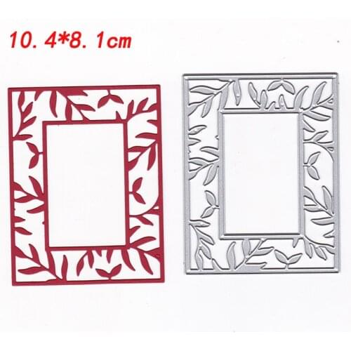 Square leaf carbon steel knife die Metal Cutting Dies Stencil for DIY Scrapbooking Album Paper Cards Decorative Crafts Embossing