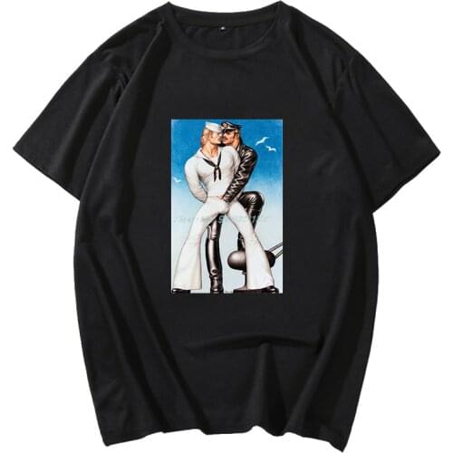 Lgbt Gay Schwul Tom Of Finland Sailor Matrose Cops King A491cool Casual Pride T Shirt Men Unisex Men Streetwear t shirts