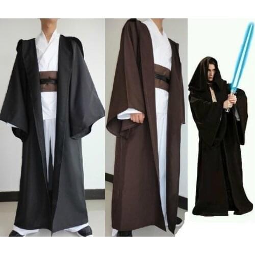 Fashion Men and Womens Hooded Costume Robe Cloak Cape Hoodie Cosplay Shawl Cardigan Black Cape
