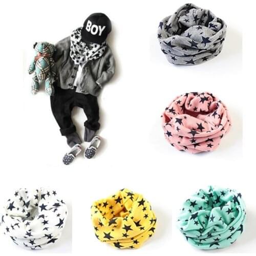 Fashion Toddler Infant Girl Bobs Baby Star O Ring Warm Winter Scarf New Muffler Neckerchief Classic Scarves Accessories 2020