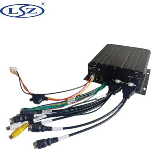 Teswelltech AHD1080P HD car monitor SD card hard disk monitoring host MDVR support passenger wheel ship