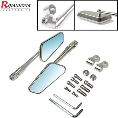 Motorcycle Mirrors Rearview Mirror Rear View Side Mirror 8/10mm For Honda Yamaha Suzuki Kawasaki BMW Touring Cruiser Chopper