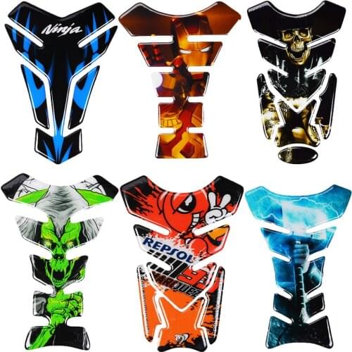 Motorcycle Tank Sticker Decals 3D Reflective Sticke For Yamaha Ducati Suzuki Honda Kawasaki Ninja BMW