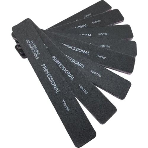 5Pcs/Lot 100/180 Nail Files Sanding Buffer Double Sided Pedicure Manicure Accessories Professional Nail Care Beauty Tools