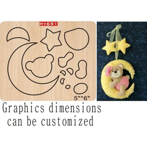 Bear hug cutting dies 2019 new die cut &wooden dies Suitable for common die cutting machines on the market