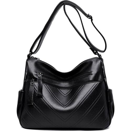 Luxury Brand Shoulder Bag for Women Fashion Vintage Women Genuine Leather Handbags Big Tote Bags for Women Ladies Hand Bag C1232